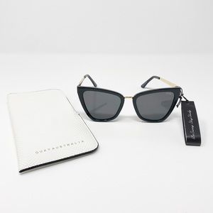 Quay Australia Black Reina Sunglasses New